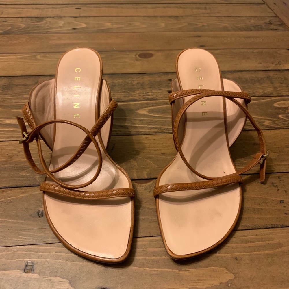 Strappy Celine Leather Heels
